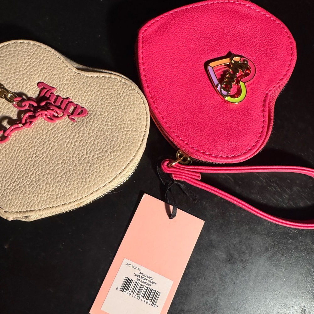 Juicy Couture Pink Heart Wristlet